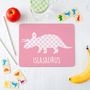 Personalised Triceratops Dinosaur Placemat, thumbnail 2 of 12