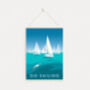 Go Sailing Travel Poster Art Print, thumbnail 6 of 8