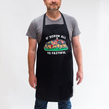Funny Rugby Christmas Apron, 2 of 7