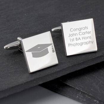 Personalised Graduation Cufflinks, 2 of 3