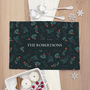 Personalised Christmas Festive Floral Placemat, thumbnail 1 of 4