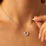 Women’s Dainty Horseshoe Pendant Necklace, thumbnail 2 of 7