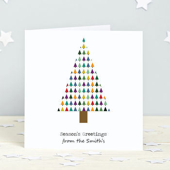 Christmas Card Pack: Personalised Tree Design, 2 of 2
