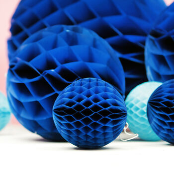 Navy Blue Honeycomb Party Decorations, 2 of 5