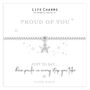 Just To Say Bracelet Gift, Just To Say Proud Of You Star Charm Bracelet Gift, thumbnail 1 of 3