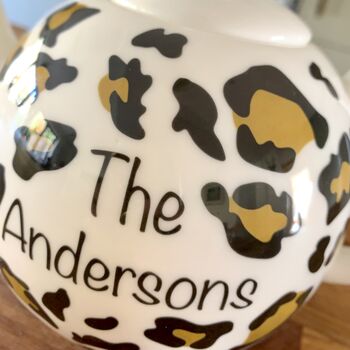 Personalised Leopard Print Teapot, 3 of 4