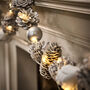 Frosted White Christmas Garland With Lights, thumbnail 4 of 5