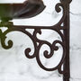 Personalised Cast Iron Bird Bath Bracket, thumbnail 4 of 7