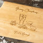 Merry Christmas Serving Board For Couple, thumbnail 2 of 6