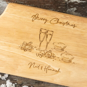 Merry Christmas Serving Board For Couple, 2 of 6