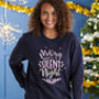 Organic Cotton All Mama Wants Christmas Jumper, thumbnail 1 of 2