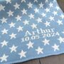Personalised Knitted Star Baby Blanket, thumbnail 1 of 11