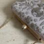 Pale Pink Floral Embroidered Clutch Bag, thumbnail 7 of 10