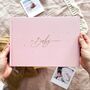 Baby Memory Book Blush With Gold Foiling, thumbnail 1 of 12