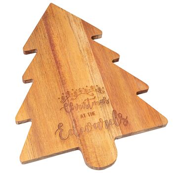 Personalised Christmas Tree Chopping Board, 4 of 5