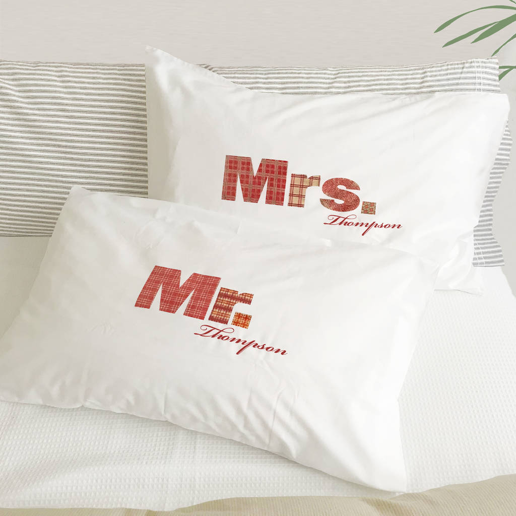 Vintage Mr And Mrs Pillowcase Set Range, 1 of 5
