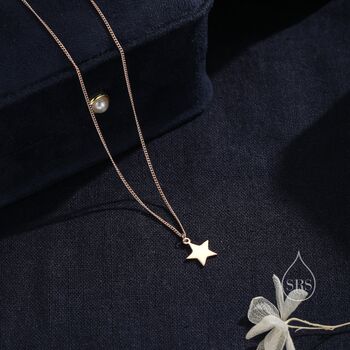 Minimalist Star Pendant Necklace, 3 of 10