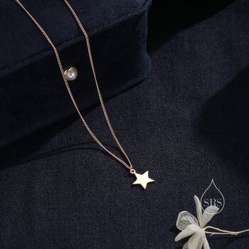 Minimalist Star Pendant Necklace, 3 of 11