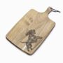 Personalised German Wirehaired Pointer Engraved Acacia Serving Board, thumbnail 7 of 11