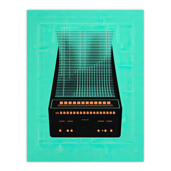 The Future Of Music Abstract Retro Style Wall Art Print, 6 of 6