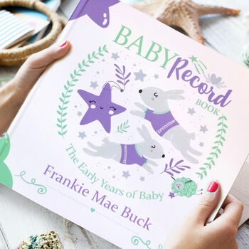 Personalised Baby Record Book, 2 of 12