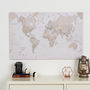 Canvas Antique Map Of The World, thumbnail 1 of 5