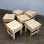 Handmade Reclaimed Timber Stool Or Side Table, thumbnail 3 of 3