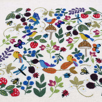 Birds, Bugs And Berries, Hand Embroidery Kit, 6 of 12
