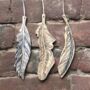 Set Of Three Wooden Hanging Feather, thumbnail 1 of 2