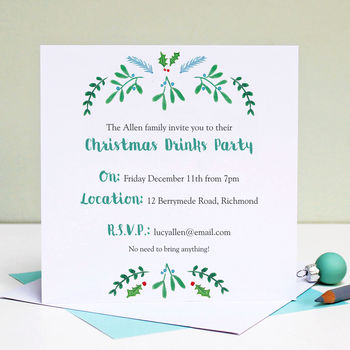 Personalised Christmas Party Invitations, 6 of 6