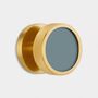Knurled Brass Gold Mortice Door Knobs With Gloss Insert, thumbnail 4 of 7
