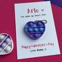 Children's Heart Pop Fidget Toy Valentine's Day Card, thumbnail 2 of 3