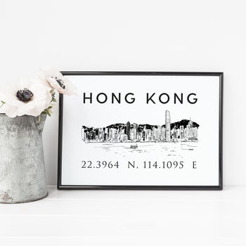 The Hong Kong Skyline Illustrated Print, 2 of 7