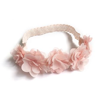 Floral Headband In Soft Peach, 3 of 3