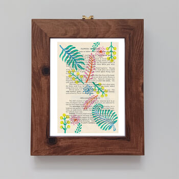 Set Of Three Colourful Botanical Wood Block Prints, 4 of 8