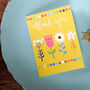 Thank You Dainty Bloom Mini Greetings Card, thumbnail 1 of 5