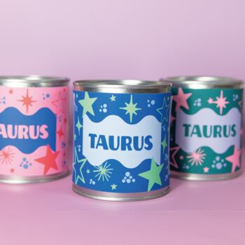 Taurus Zodiac Soy Wax Vegan Candle, 5 of 5