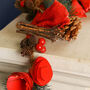 Rose Red Traditional Christmas Garland, thumbnail 6 of 8