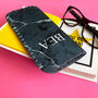 Black Marble Personalised Initial Glasses Case, thumbnail 3 of 3
