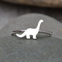 Brontosaurus Dinosaur Ring In Sterling Silver, thumbnail 1 of 4