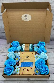 The Blue Sensation Spa Flowers Luxury Gift Box, 6 of 10