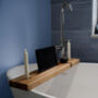 Beech Bath Caddy Or Bath Tray With iPad Stand, thumbnail 1 of 5
