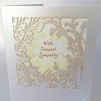 Deepest Sympathy Delicate Cut Card, 2 of 2