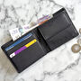 Black Leather Wallet Rfid Secure, thumbnail 2 of 4