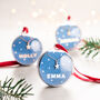 Personalised Star Necklace Christmas Bauble, thumbnail 1 of 4