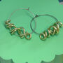 Messi Wire Hoop Earrings, thumbnail 6 of 6