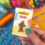 Morph Confused Enamel Pin Badge, thumbnail 1 of 2