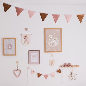 Pink Felt Bunting Girls Nursery Decor, 6 of 6