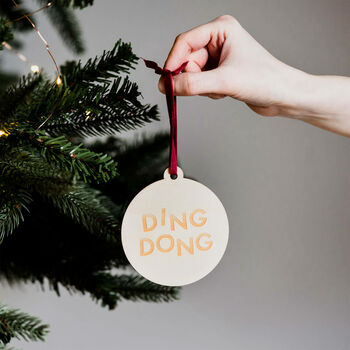 Ding Dong Christmas Tree Decoration, 2 of 4
