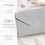 Custom Foil Stickers For Wedding Invitation Envelopes And Favours Contemporary, thumbnail 2 of 12